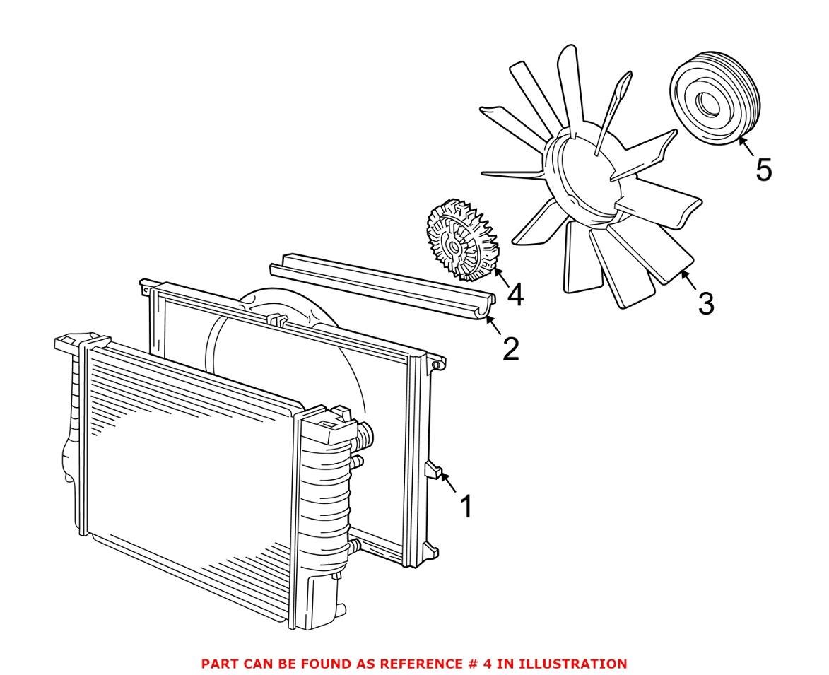 BMW Engine Cooling Fan Clutch 11527830486